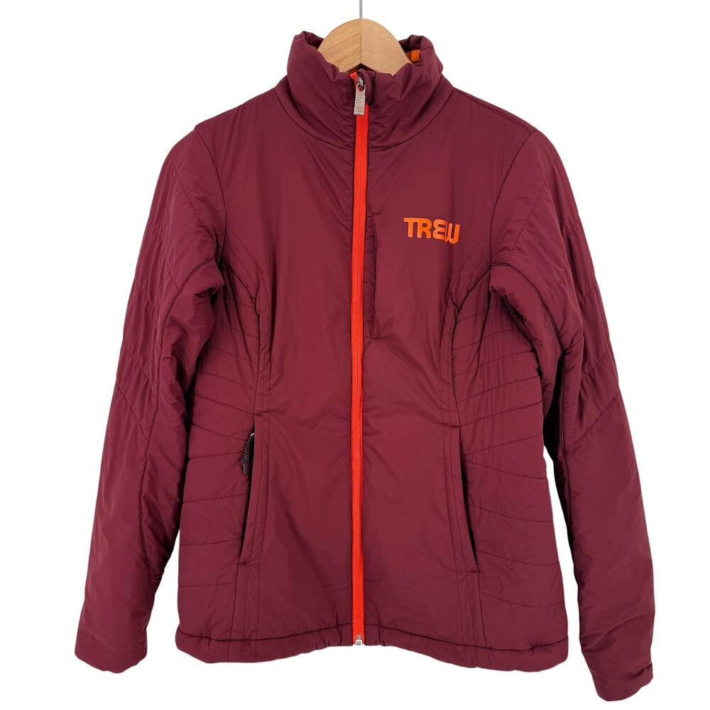 TREW Gear Kooshin Lightweight Jacket Size XS 3DeFX+ Insulated Burgundy Orange